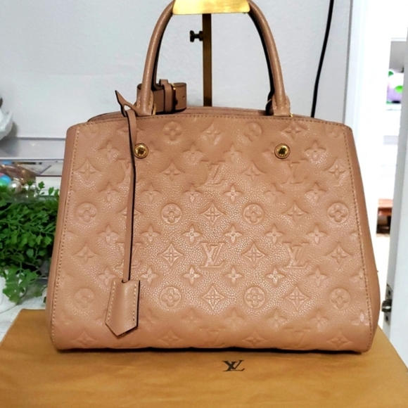 🇲🇫LOUIS VUITTON Montaigne Empreinte MM Leather Satchel Bag🤎🤎🤎🤎 - Picture 5 of 16